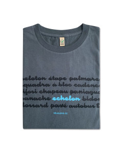 Echelon Cycling Lingo Organic Light Charcoal T-shirt