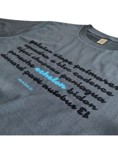 Echelon Cycling Lingo Organic Light Charcoal T-shirt 2