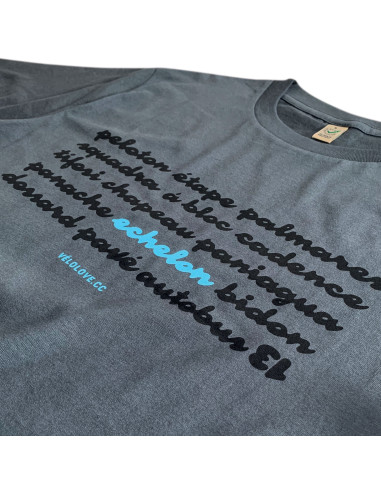 Echelon Cycling Lingo Organic Light Charcoal T-shirt
