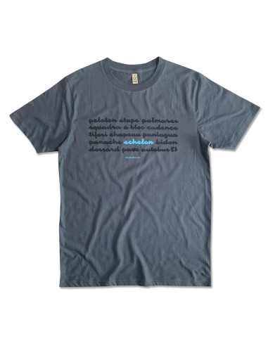 Echelon Cycling Lingo Organic Light Charcoal T-shirt