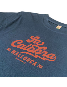 Sa Calobra Offer Denim Blue Organic Tshirt 2