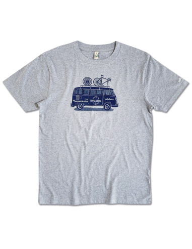 VW Service Course Combi Van Grey Organic Tshirt
