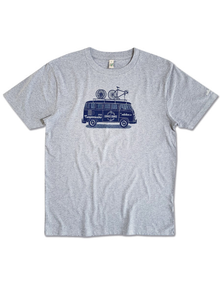 VW Service Course Combi Van Grey Organic Tshirt