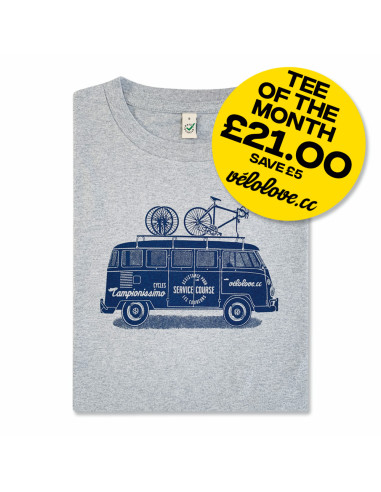 Tee of The Month VW Service Course Combi Van Grey