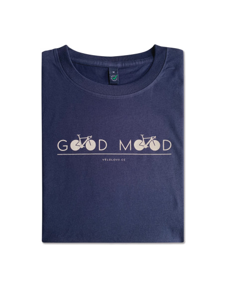 Good Mood X Cycling Organic Navy Tshirt