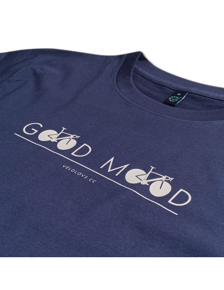 Good Mood X Cycling Organic Navy Tshirt