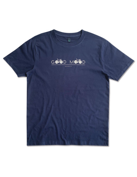 Good Mood X Cycling Organic Navy Tshirt