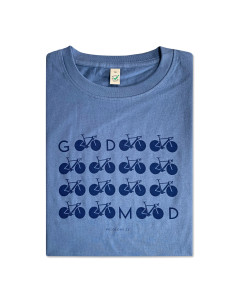 Good Mood X Bike Organic Light Denim Blue Tshirt