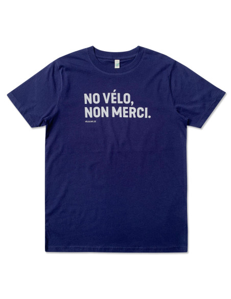 No Vélo Non Merci Organic Navy Tshirt