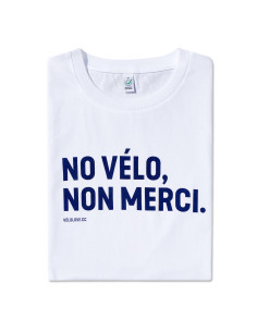 No Vélo Non Merci Organic White Tshirt