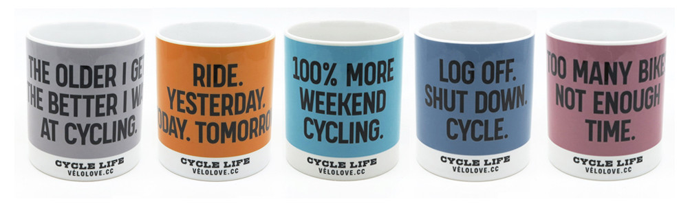 Vélolove Cycle Life Statement Mugs